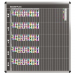 Klassen-Plantafel, 12 Stunden Mo-Fr, für 25 Klassen, 123x117 cm, 
